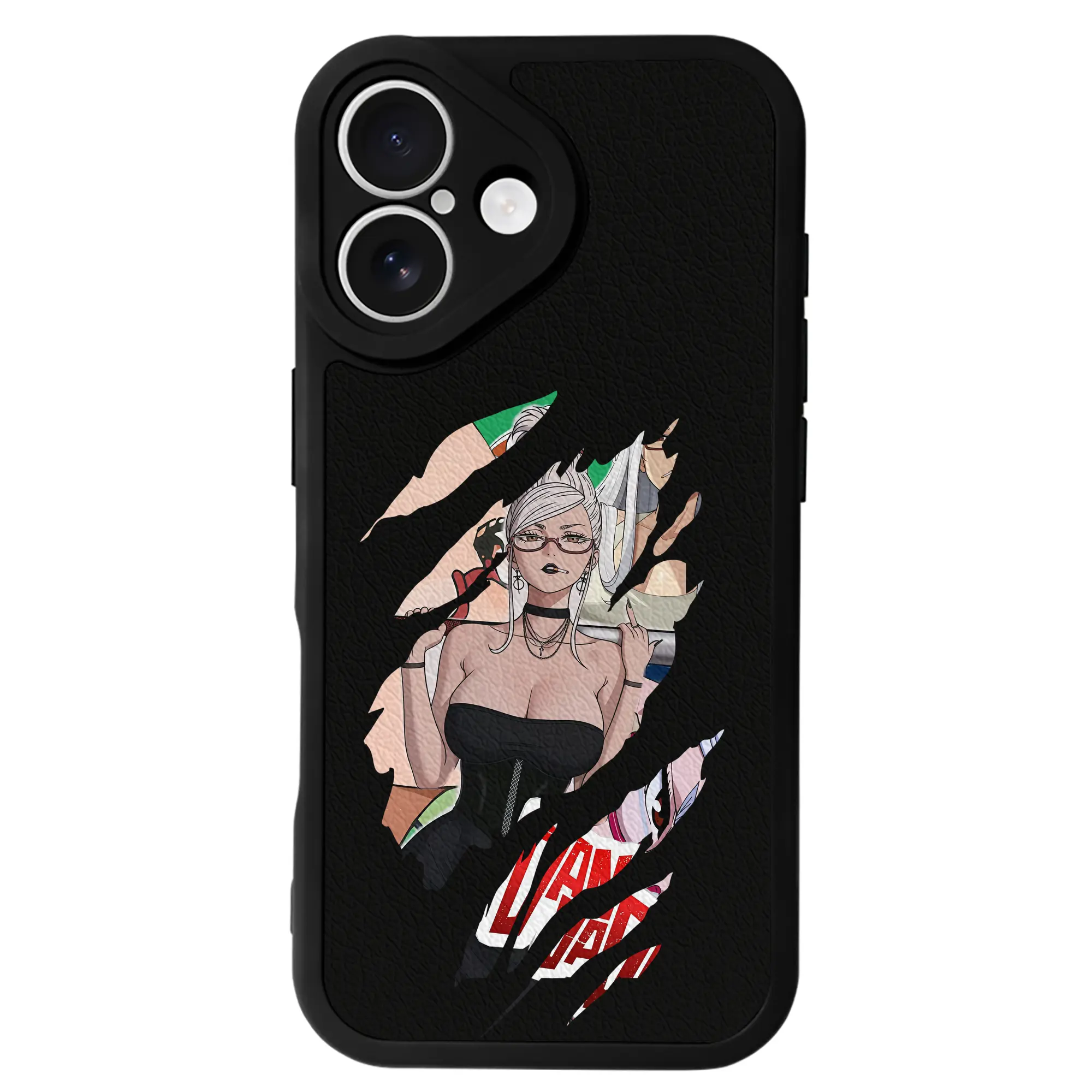 ダンダダン グッズ,綾瀬星子 - IPhone 16シリーズ対応 ・ シリコンスマホケース ・ レザー調 ・ 高精度フィット ・ 耐衝撃 ・ ワイヤレス充電対応 ・ 精密カット